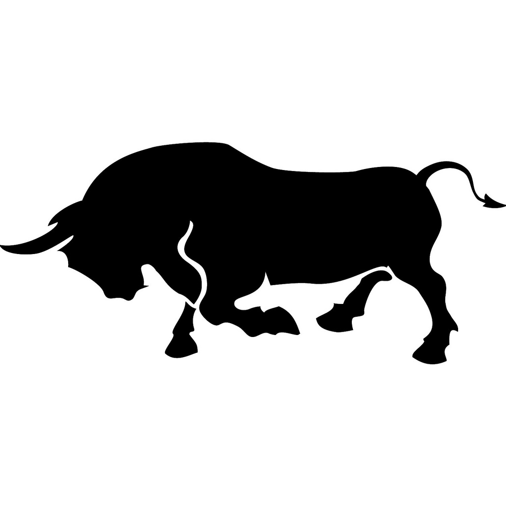 1024x1024 Minimalist Bull Skull Poster Digital Art By Celestial Images Art