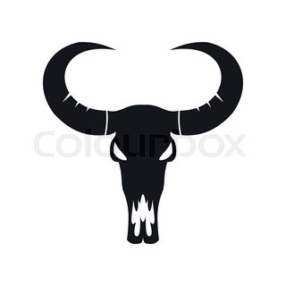 320x320 Buffalo Skull Stock Vector Colourbox