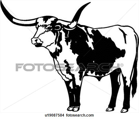 450x385 Bull Silhouette