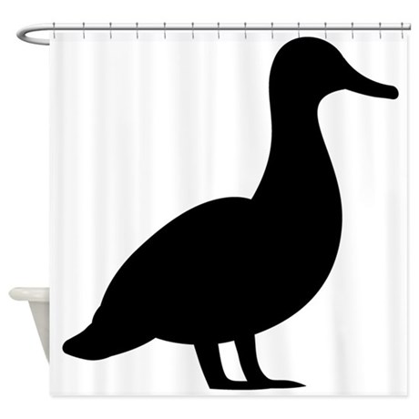 460x460 Duck Silhouette Shower Curtains