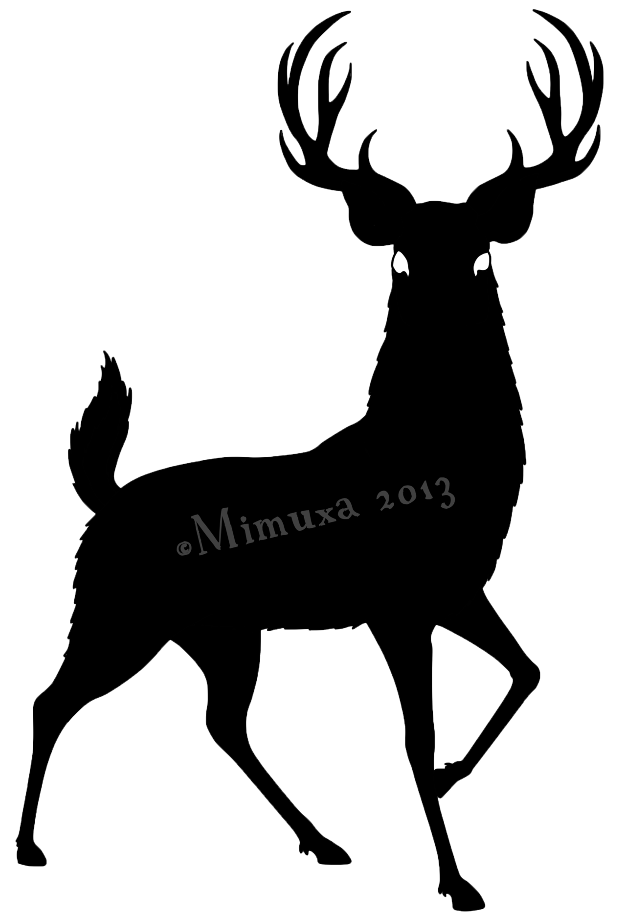 1280x1881 Images Deer Silhouette