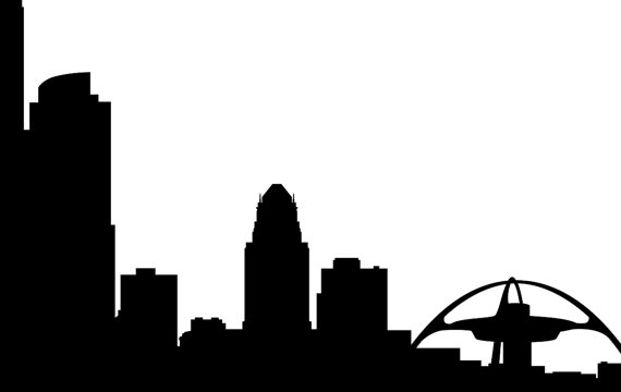 570x360 Los Angeles Skyline Silhouette Printable Skyline Los