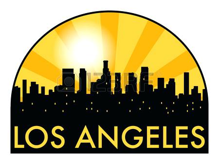 450x337 Los Angeles Skyline Silhouette 45 As Well As Abstract Skyline