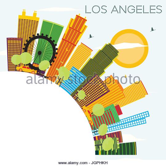 540x540 Downtown Los Angeles Stock Vector Images