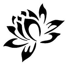 240x223 Tattoo Clipart Stencil Flower