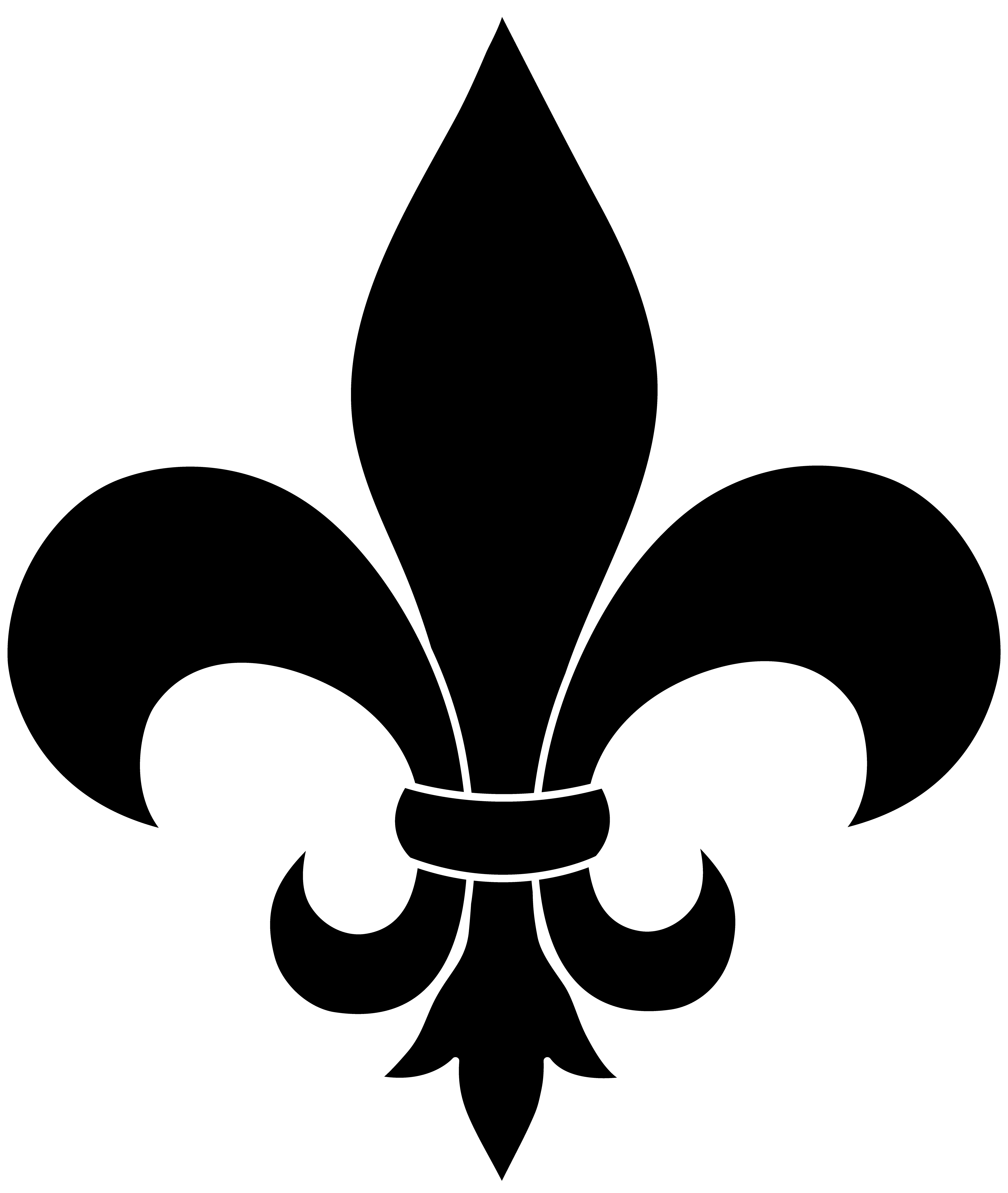4480x5304 Frrench Free Clip Art Black Fleur De Lis Silhouette For Flyer