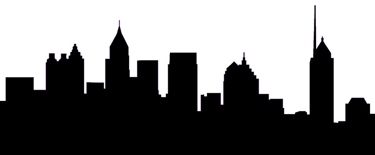 1216x504 Atlanta Skyline Vector Image Group
