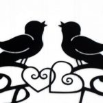 150x150 Wall Art Decor Ideas Vinyl Decals Bird Silhouette Wall Art
