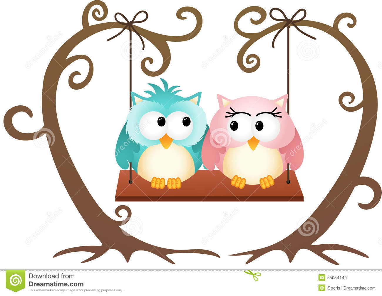 1300x1008 Clipart Of Love Birds On A Tree Branch With A Swing Collection