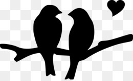 260x160 Free Download Bird Silhouette Heart Clip Art