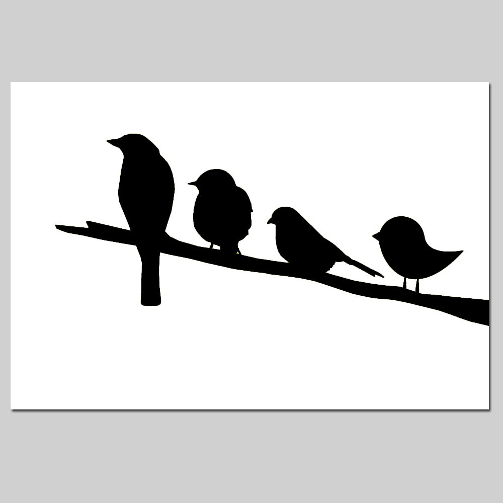 1000x1000 Owl Shilloutte On Limb Hogwarts Clipart Black And White Collection