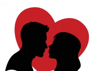310x233 Couple Silhouette With Heart Free Vectors Ui Download