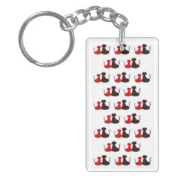 260x260 Loving Couple Silhouette Keychains Zazzle