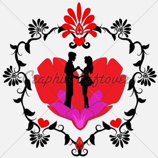 325x325 Loving Couple Gl Stock Images