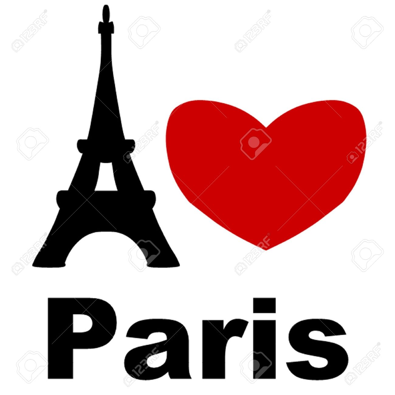 1300x1300 Eiffel Tower Clipart Love Silhouette 3499146