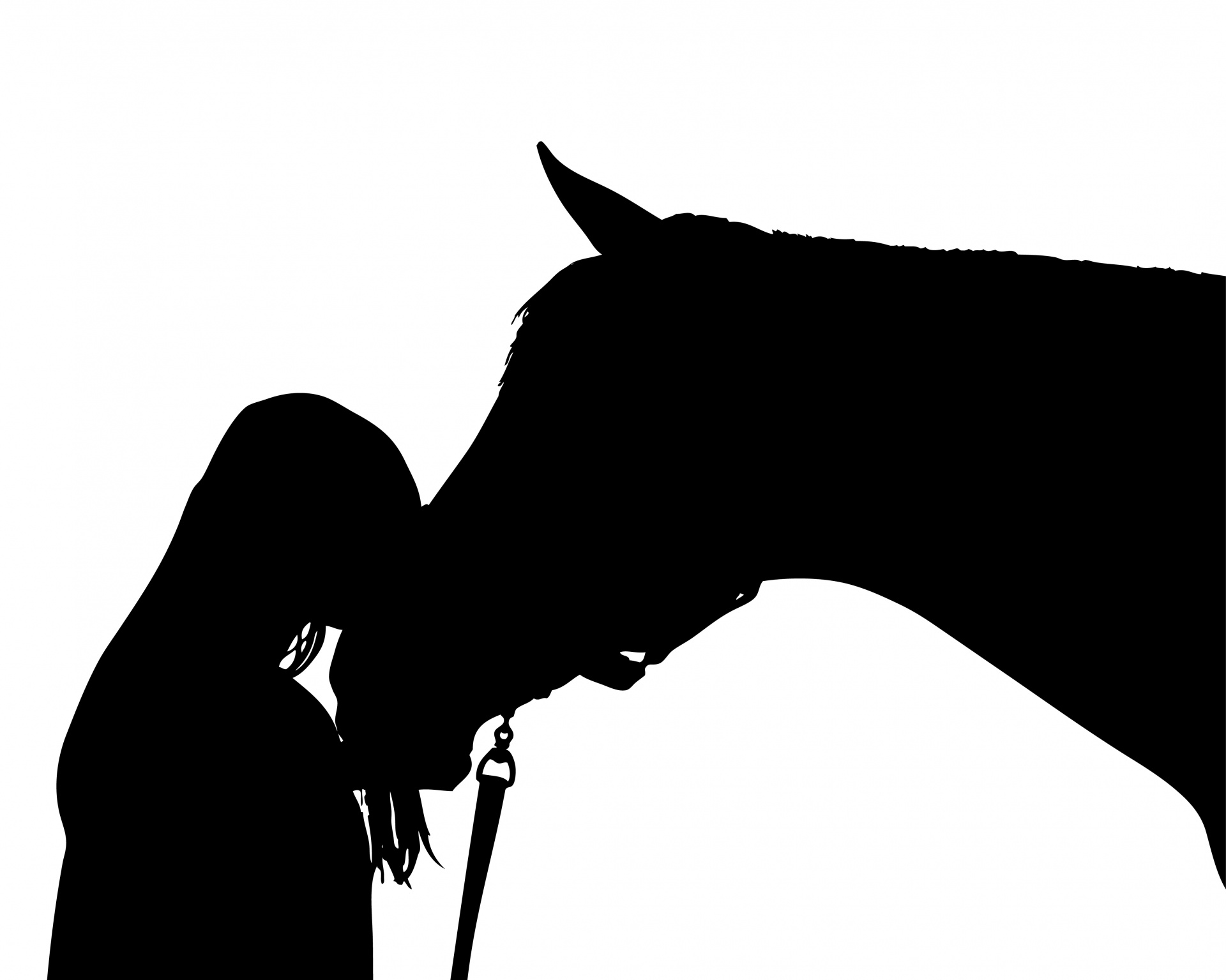 1920x1535 Horse Love Silhouette Free Stock Photo