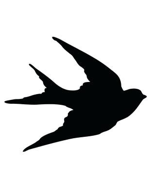 309x400 Transfer Printables Bird Silhouettes Swallows Silhouettes Bird