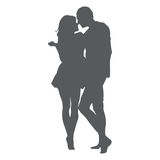 512x512 Romantic Kissing Lover Silhouette