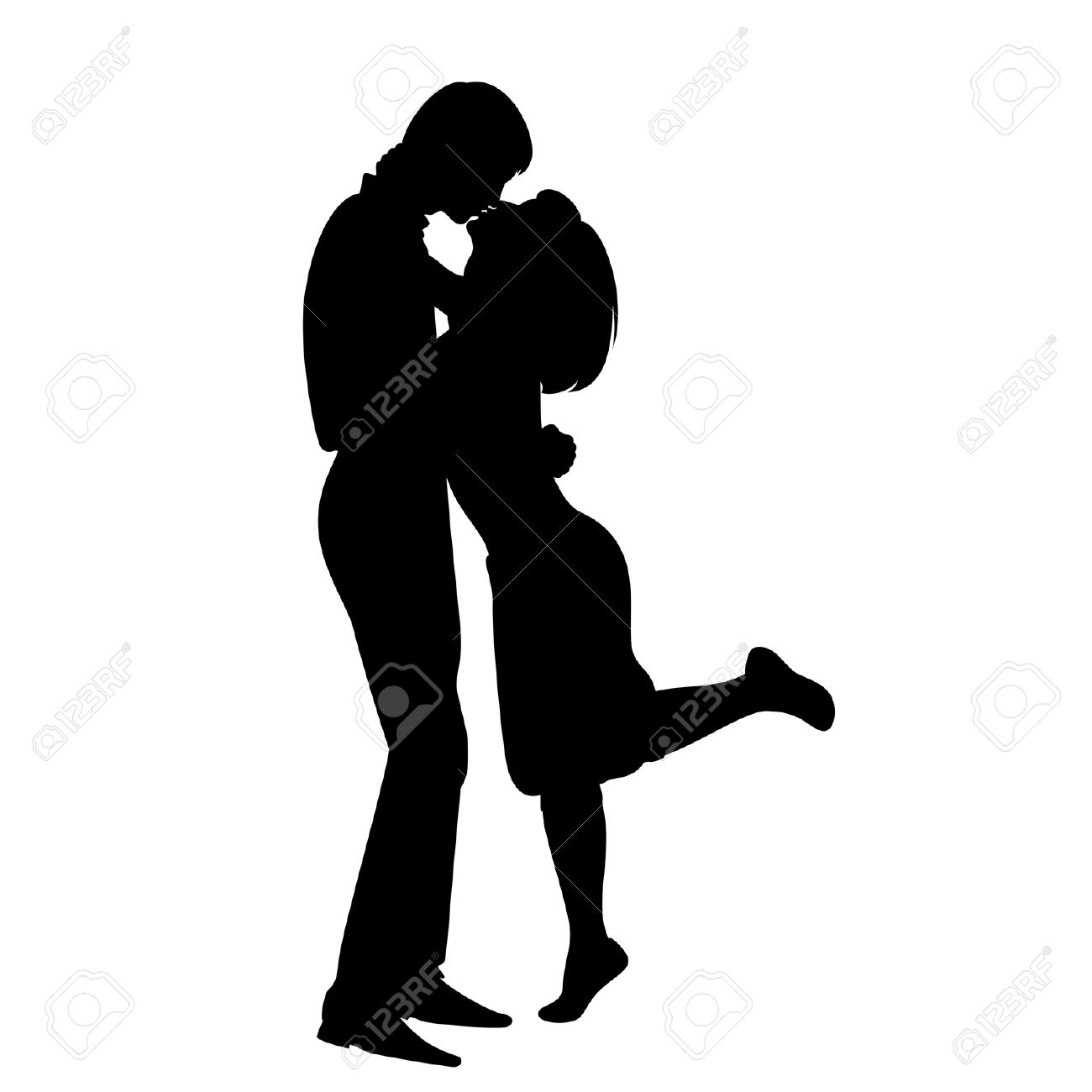 1300x1300 Clip Art Lovers Silhouette Clip Art