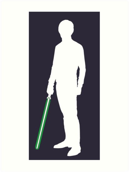 413x549 Star Wars Luke Skywalker White Art Prints By Fn2187 Redbubble