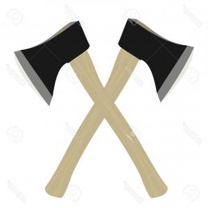 300x300 Photostock Vector Silhouette Of Lumberjack Axe Vector Illustration