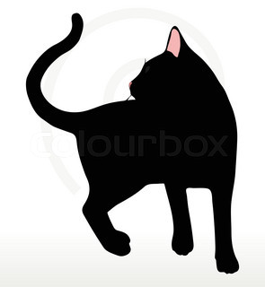 295x320 Silhouette Of Lynx Stock Vector Colourbox