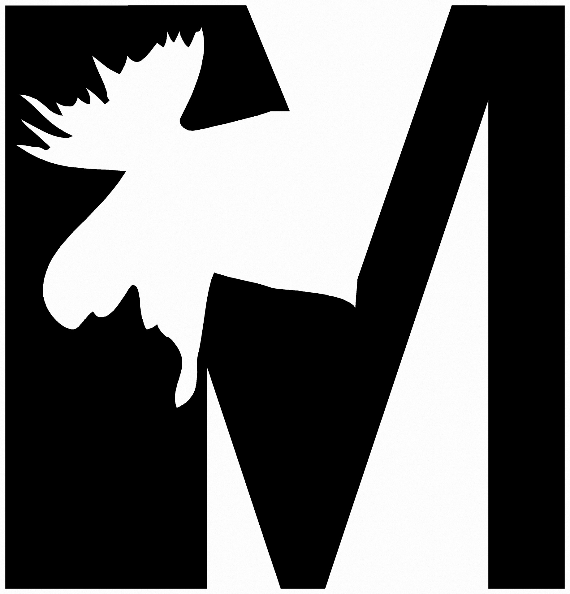 1842x1920 Alphabet Silhouette Letter M Free Stock Photo