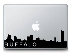 236x185 Charlotte Skyline City Silhouette Macbook By Stickerbrosdecals