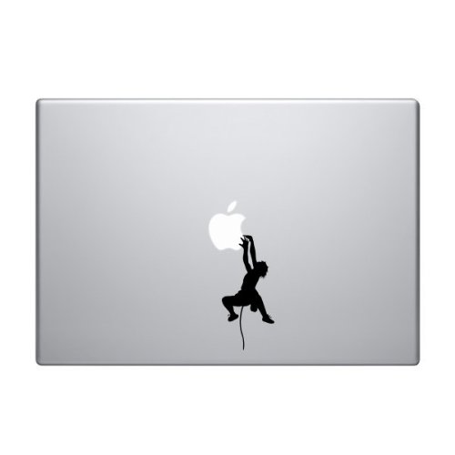 500x500 Man Rock Climbing Vinyl Car Sticker Symbol Silhouette Keypad Track