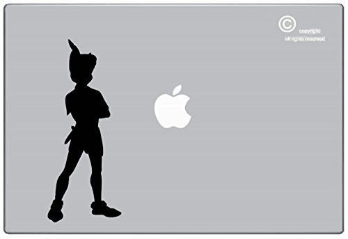 500x343 Peter Pan Standing Silhouette Apple Macbook Ipad Laptop Vinyl