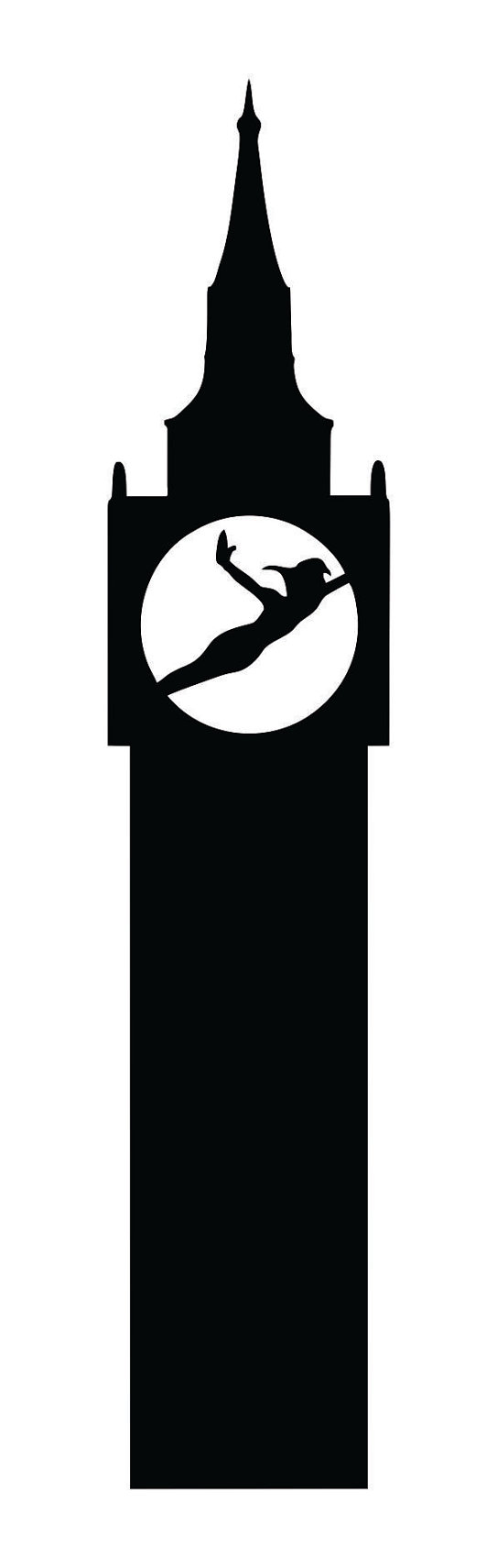 543x1710 Peter Pan Silhouette Design Stencil Macbook New Vinyl Decal