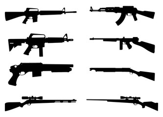 333x240 Gun Rifle Icon Silhouette Black Background