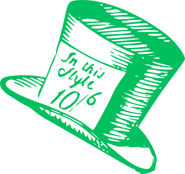 600x567 Mad Hatter Hat Clip Art