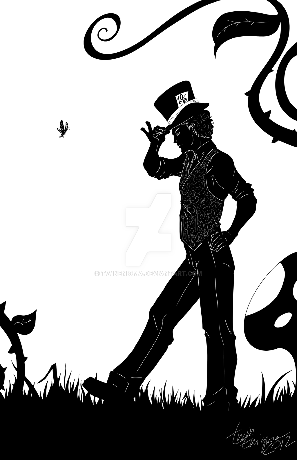 1024x1583 Mad Hatter In Wonderland By Twinenigma