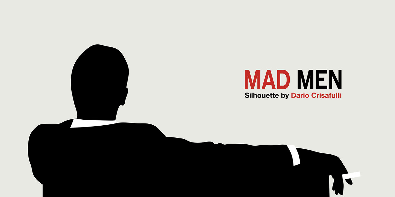 1264x632 Mad Men Silhouette Vector By Dario1crisafulli