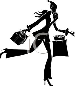 262x300 Silhouette Of A Woman On A Shopping Spree