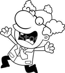 267x299 Cartoon Mad Scientist Panicking Stock Vectors