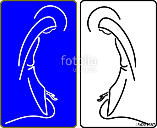 500x410 Silhouette Madonna In Preghiera Stock Image And Royalty Free