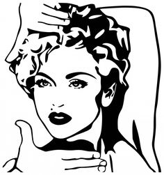 236x251 Madonna Stencil