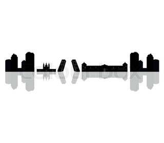 320x280 Silhouettes Of Cities In Spain Stock Vector Colourbox