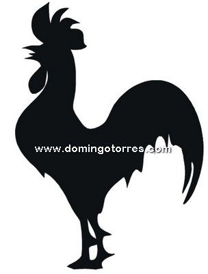 304x400 37 Chp Silueta Chapa Gallo Stencil Stenciling
