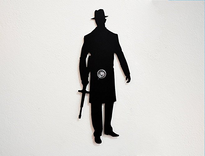 658x500 American Mafia Gangster Silhouette