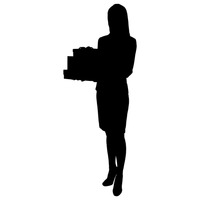 200x200 Silhouette Silhouettes Woman Women Lady Ladies Human People Person