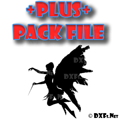 400x400 Dxf305 P Princess Fairy With Magic Wand Silhouette Design Ready