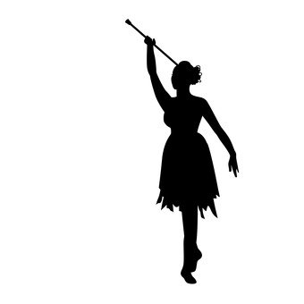 340x340 Free Silhouette Vector An Illustration, Show