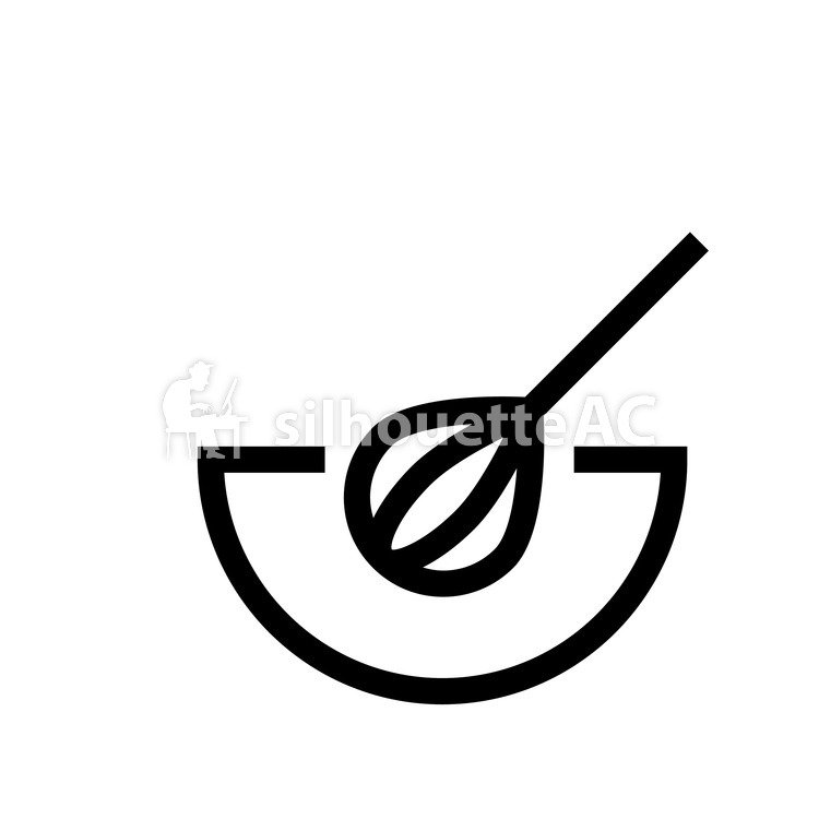 750x750 Free Silhouette Vector Stir, Icon, Simple