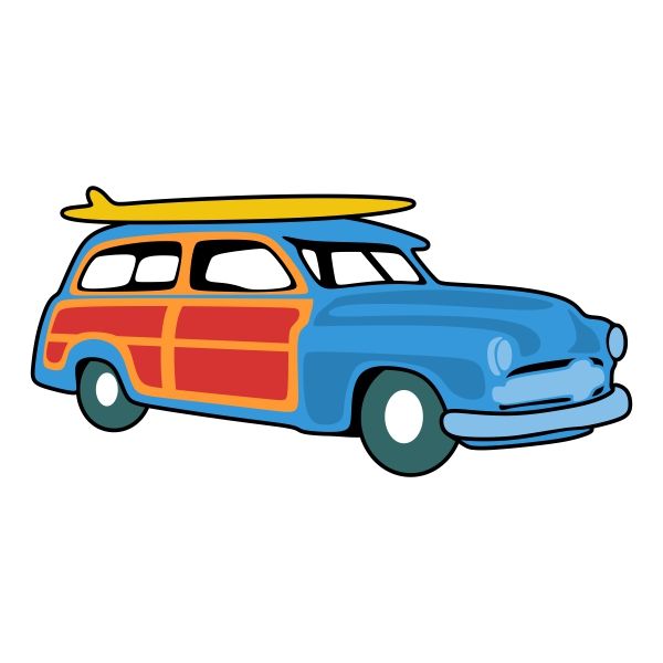 600x600 Woody Car Svg Cuttable Design Cut File. Vector, Clipart, Digital