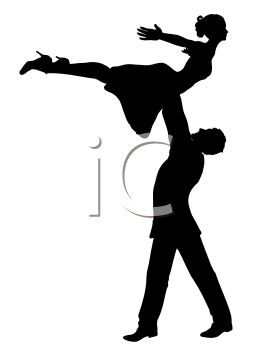 262x350 Royalty Free Clipart Image Silhouette Of Male Dancer Holding