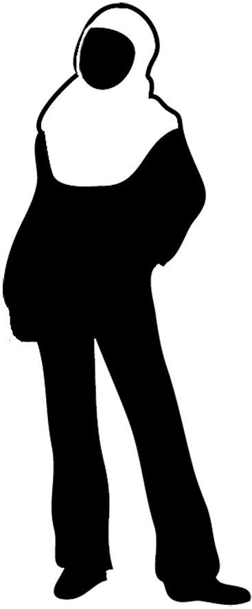 367x886 Silhouettes Of People