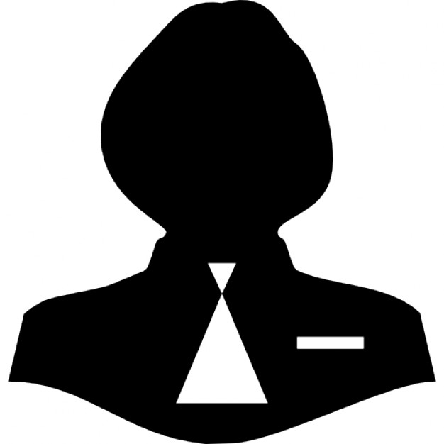 626x626 Woman Female Silhouette With Male Tie Icons Free Download